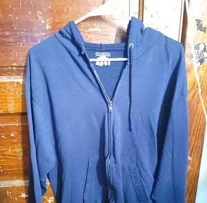 Blue Full-Zip Hoodie